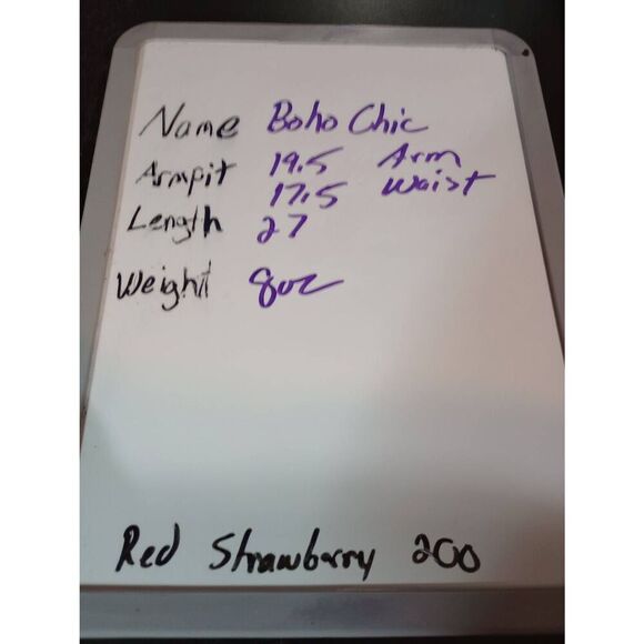 Boho Chic Shirt Ladies Small Blue 3/4 Sleeve V-NECK‎ Seashell - Picture 9 of 9